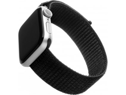 Nylonový remienok FIXED Nylon Strap pre Apple Watch 38/40/41mm, čierny