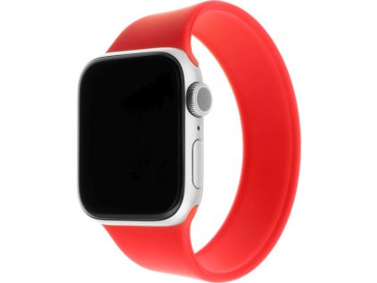 Elastický silikónový remienok FIXED Silicone Strap pre Apple Watch 42/44/45/49mm, veľkosť L, červený