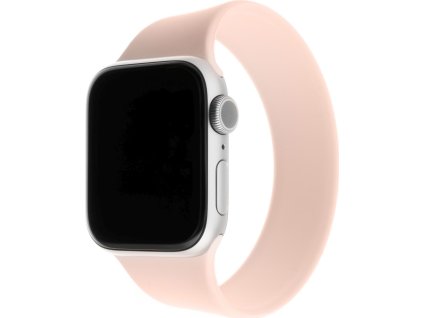 Elastický silikonový řemínek FIXED Silicone Strap pro Apple Watch 42/44/45/49mm, velikost L, růžový