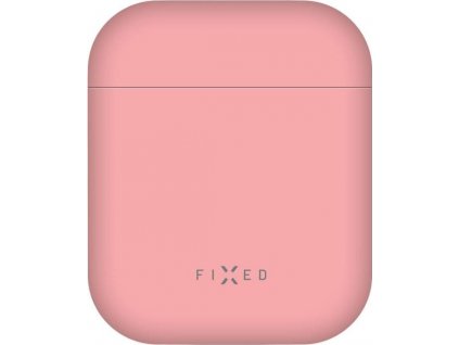 Ultratenké silikonové pouzdro FIXED Silky pro Apple Airpods, růžové