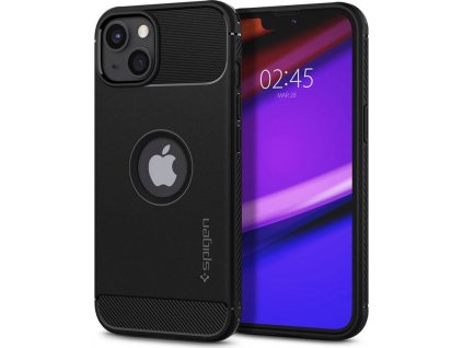 Spigen Rugged Armor, matte black - iPhone 13