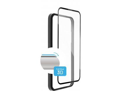 Ochranné tvrdené sklo FIXED 3D Full-Cover s aplikátorom pre Apple iPhone 13/13 Pro, čierne