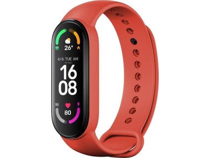 Silikonový řemínek FIXED Silicone Strap pro Xiaomi Mi Band 5/ Mi Band 6, červený