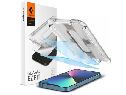 Tvrzené sklo SPIGEN GLAS.TR ”EZ FIT” 2-PACK IPHONE 13 / 13 PRO ANTIBLUE