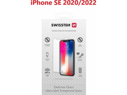 OCHRANNÉ TEMPEROVANÉ SKLO SWISSTEN PRO APPLE IPHONE SE 2020/SE 2022 RE 2,5D