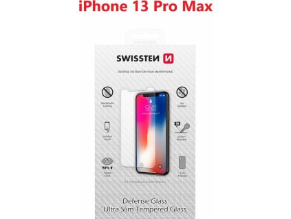 OCHRANNÉ TEMPEROVANÉ SKLO SWISSTEN APPLE IPHONE 13 Pro Max RE 2,5D