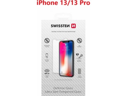 OCHRANNÉ TEMPEROVANÉ SKLO SWISSTEN APPLE IPHONE 13/13 Pro RE 2,5D