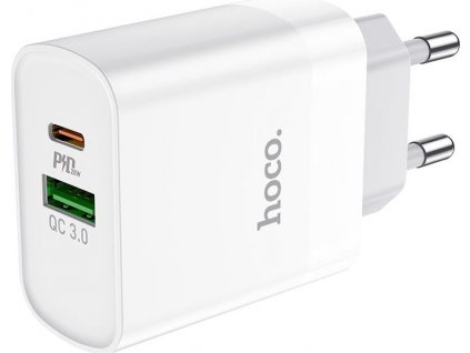 HOCO C80A NETWORK CHARGER PD20W/QC3.0 WHITE