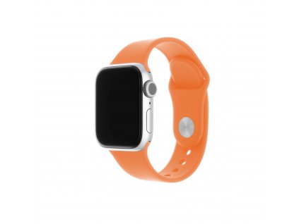 Set silikonových řemínků FIXED Silicone Strap pro Apple Watch 38/40/41mm, oranžový