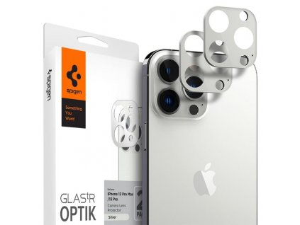 Spigen TR Optik 2 Pack, Silver - iPhone 13 Pro/Max