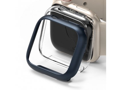 RINGKE SLIM 2-PACK APPLE WATCH 7 (41 MM) CLEAR & METALLIC BLUE
