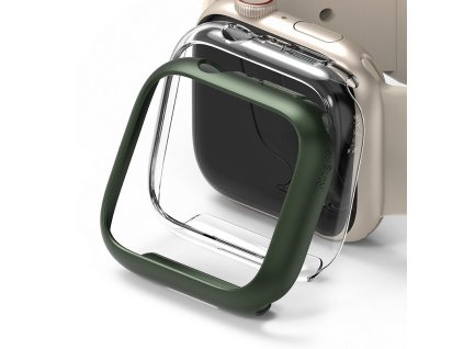 RINGKE SLIM 2-PACK APPLE WATCH 7 (41 MM) CLEAR & DEEP GREEN
