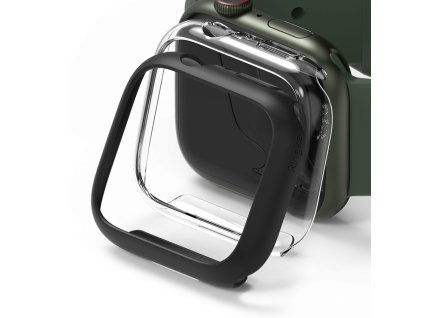 RINGKE SLIM 2-PACK APPLE WATCH 7 / 8 (45 MM) CLEAR & MATTE BLACK