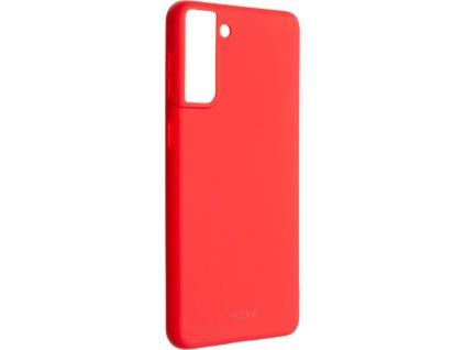 Zadný pogumovaný kryt FIXED Story pre Samsung Galaxy S21+, červený