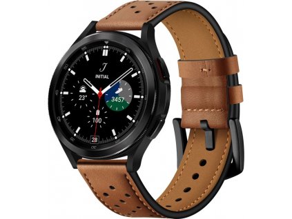 TECH-PROTECT LEATHER SAMSUNG GALAXY WATCH 4/5/5 PRO (40/42/44/45/46 MM) BROWN
