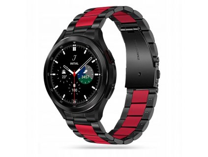 TECH-PROTECT STAINLESS SAMSUNG GALAXY WATCH 4 / 5 / 5 PRO (40 / 42 / 44 / 45 / 46 MM) BLACK/RED