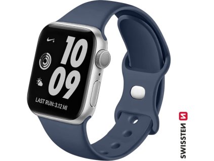 SWISSTEN REMIENOK PRE APPLE WATCH SILIKÓNOVÝ 42-44 mm MODRÝ