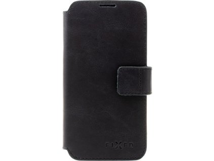 Kožené pouzdro typu kniha FIXED ProFit pro Apple iPhone 12 Pro Max, černé