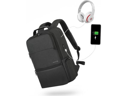 SWISSTEN LAPTOP BACKPACK 15,6" ČERNÝ