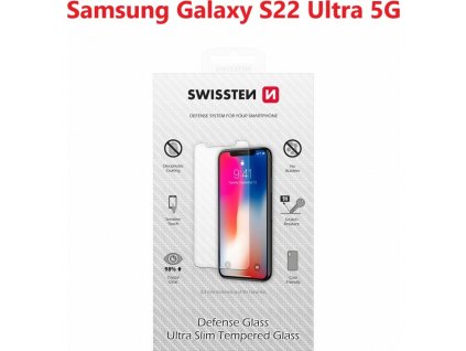 OCHRANNÉ TEMPEROVANÉ SKLO SWISSTEN PRO SAMSUNG S908 GALAXY S22 ULTRA 5G RE 2,5D