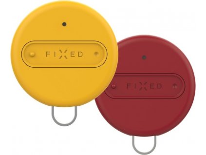 Smart tracker FIXED Sense, Duo Pack - žltá + červená