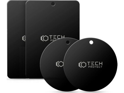 TECH-PROTECT METALPLATE MAGNETIC CAR MOUNT 4-PACK BLACK