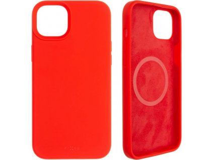 Zadný kryt FIXED MagFlow s podporou MagSafe pre Apple iPhone 14 Plus, červený