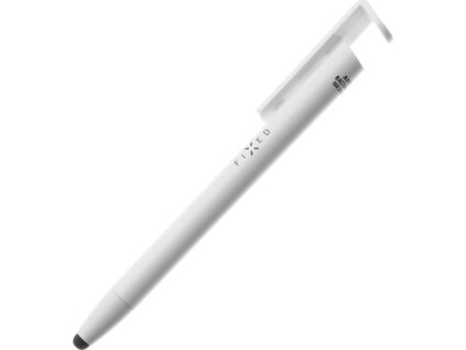 Propiska 3v1 se stylusem a stojánkem FIXED Pen, antibakteriální povrch, bílé