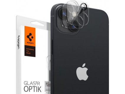 Tvrdené sklo na šošovku fotoaparátu SPIGEN OPTIK.TR CAMERA PROTECTOR 2-PACK IPHONE 14 / 14 PLUS CRYSTAL CLEAR