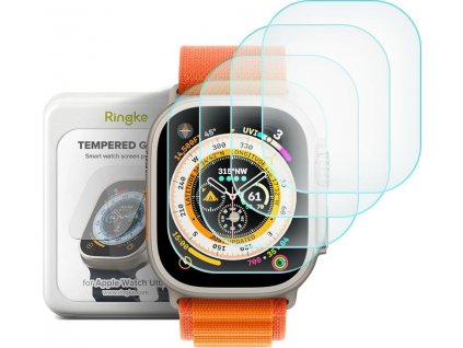 Tvrdené sklo RINGKE ID FC GLASS 4-PACK APPLE WATCH ULTRA (49 MM) CLEAR