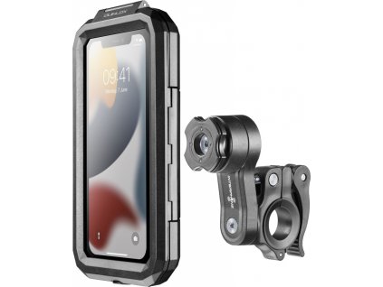 Univerzálne vodeodolné púzdro na mobilné telefóny Interphone Armor Pro, úchyt na riadidlá QUIKLOX, max. 6,5", čierne