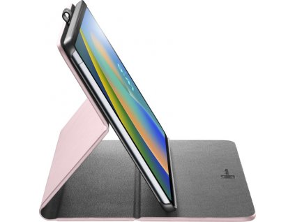 Pouzdro se stojánkem Cellularline Folio pro Apple iPad 10,9'' (2022), růžové