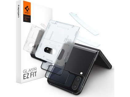 Tvrdené sklo SPIGEN GLASS FC "EZ FIT" + HINGE FILM 2-PACK GALAXY Z FLIP 4 BLACK