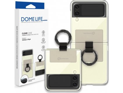 WHITESTONE CLEAR CASE RING GALAXY Z FLIP 4 BEIGE