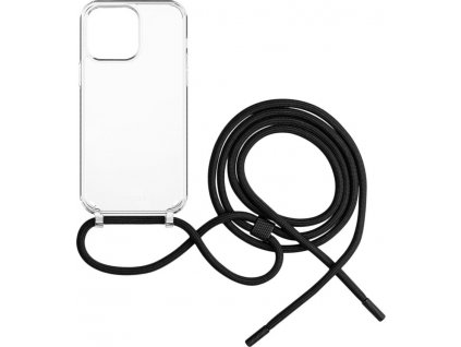 Púzdro FIXED Pure Neck s čiernou šnúrkou na krk pre Apple iPhone 13 Pro Max