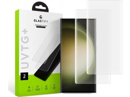 Tvrdené sklo GLASTIFY UVTG+ 2-PACK GALAXY S23 ULTRA CLEAR