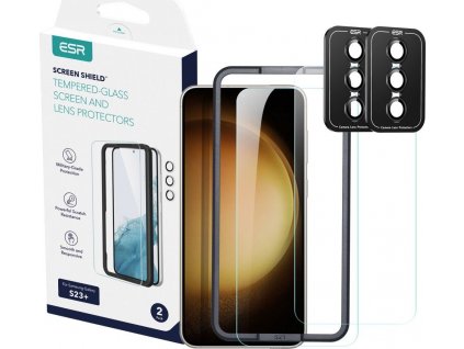 Tvrzené sklo ESR PROTECTOR SET 2-PACK GALAXY S23+ PLUS CLEAR