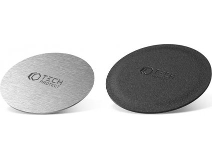 TECH-PROTECT METALPLATE MAGNETIC CAR MOUNT 2-PACK SILVER & BLACK