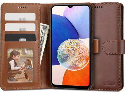 TECH-PROTECT WALLET GALAXY A14 4G / 5G BROWN