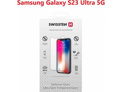 OCHRANNÉ TEMPEROVANÉ SKLO SWISSTEN PRO SAMSUNG S918 GALAXY S23 ULTRA 5G RE 2,5D