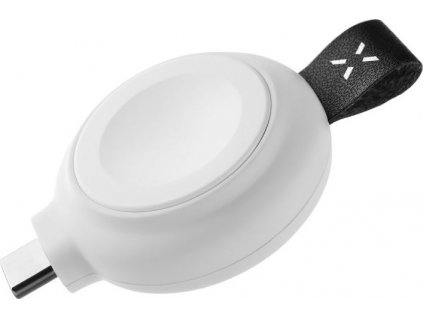 Magnetický nabíjací adaptér FIXED Orb pre Apple Watch s podporou rýchlonabíjania, MFI certifikácia, biely