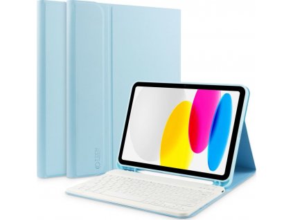 TECH-PROTECT SC PEN POUZDRO + KLÁVESNICE NA IPAD 10.9 2022 SKY BLUE