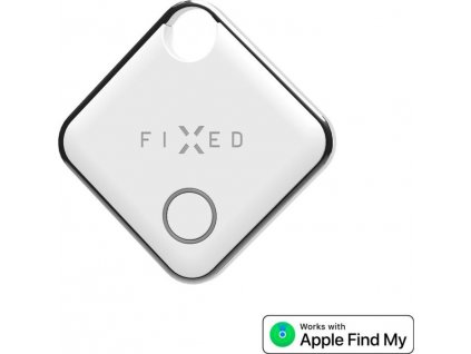 Smart tracker FIXED Tag s podporou Find My, biely