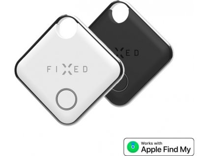 Smart tracker FIXED Tag s podporou Find My, 2 ks, černý + bílý