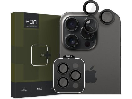 OCHRANA ČOČKY FOTOAPARÁTU HOFI CAMRING PRO+ IPHONE 15 PRO / 15 PRO MAX BLACK