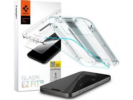 Tvrzené sklo SPIGEN GLAS.TR ”EZ FIT” IPHONE 15 PRO MAX CLEAR
