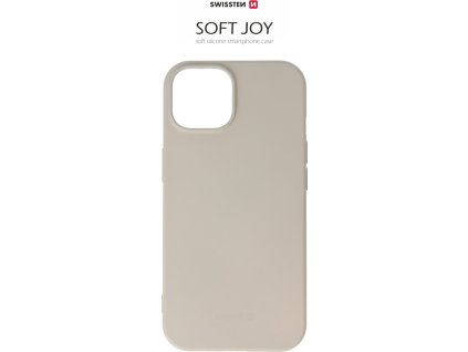 POUZDRO SWISSTEN SOFT JOY PRO APPLE IPHONE 15 KAMENNĚ ŠEDÉ