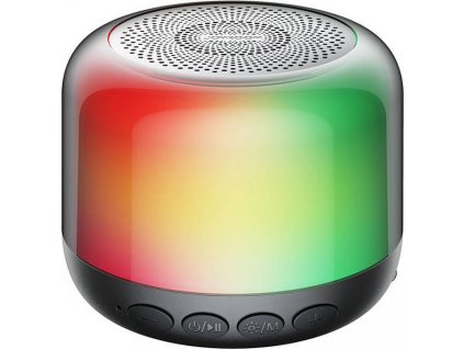 Průhledný bezdrátový reproduktor RGB Joyroom JR-ML03 (černý)