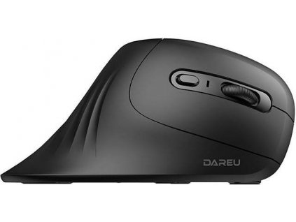 Bezdrôtová vertikálna myš Dareu LM109 Magic Hand Bluetooth + 2,4 G (čierna)