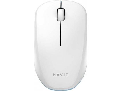 Univerzálna bezdrôtová myš Havit MS66GT-WB (biela a modrá)